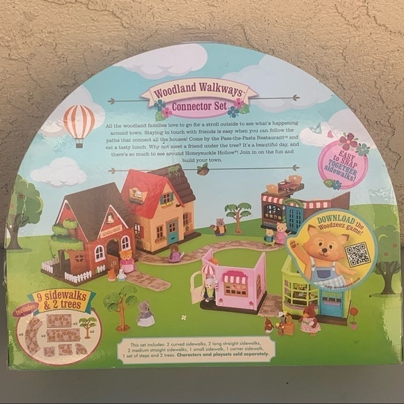 New Lil WOODZEEZ Woodland Walkways Connector Set Trees Honeysuckle Hollow - Picture 4 of 4